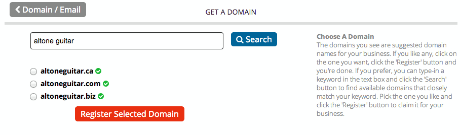Domain Search