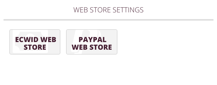 Web Store Submenu